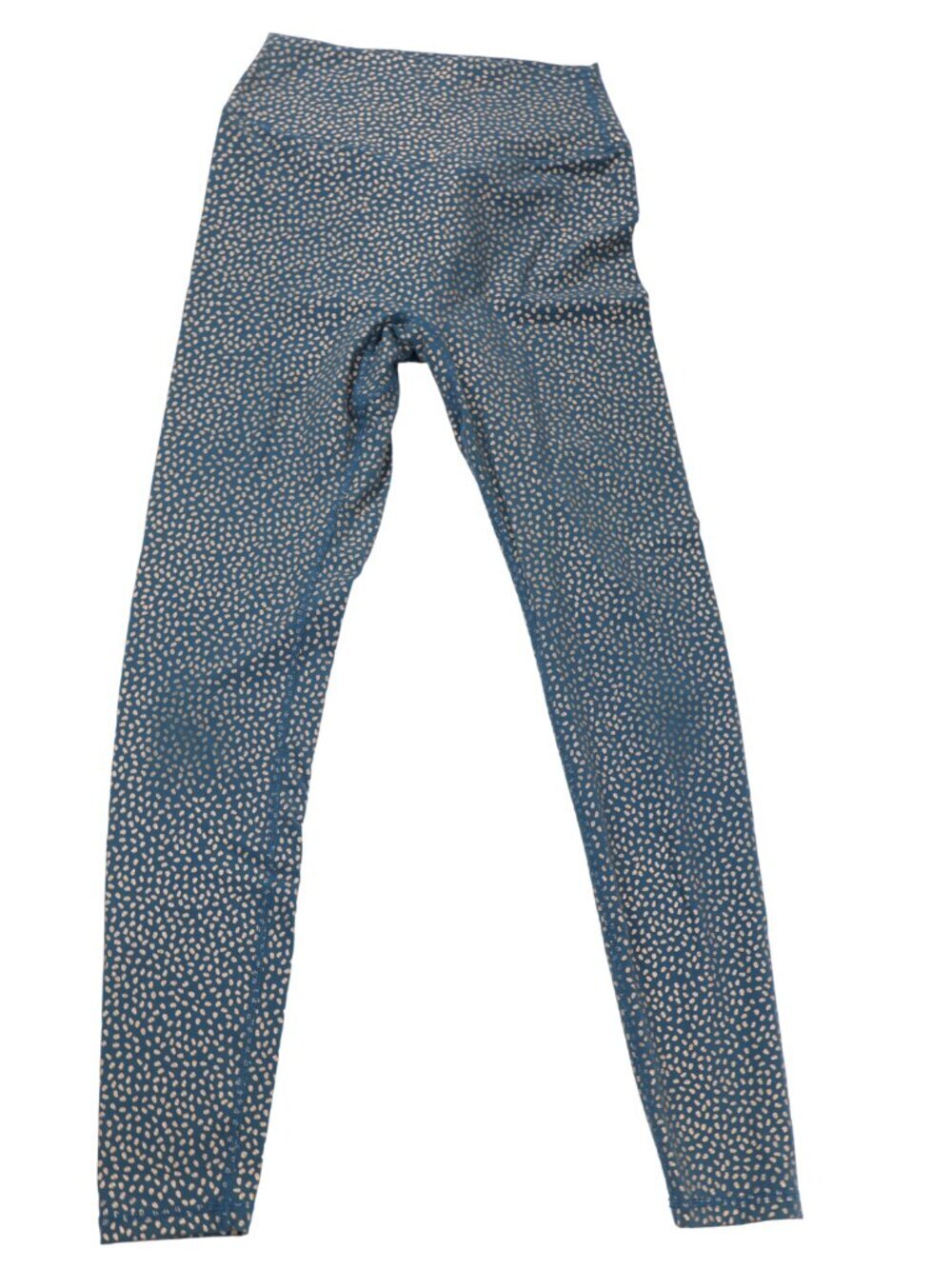 Buffbunny Collection Blue Gold Speckled High Rise Leggings Small Activewear